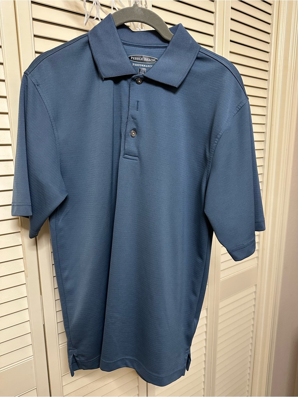 Pebble Beach Men's Slate Blue Performance Polo